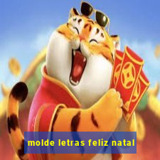 molde letras feliz natal