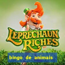 bingo de animais para educa??o infantil