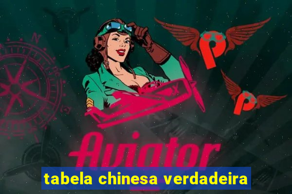 tabela chinesa verdadeira