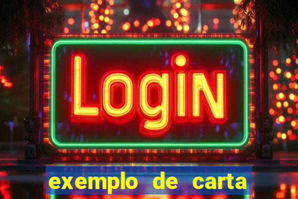 exemplo de carta aberta vestibular