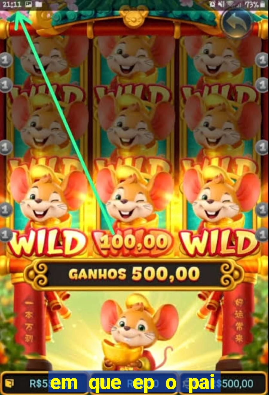 em que ep o pai do cirilo ganha na loteria na netflix