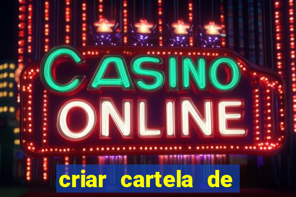 criar cartela de bingo no word