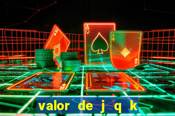 valor de j q k en blackjack
