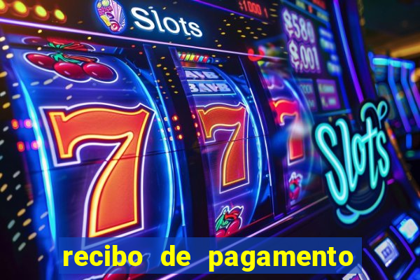 recibo de pagamento simples word
