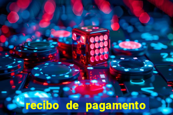 recibo de pagamento simples word