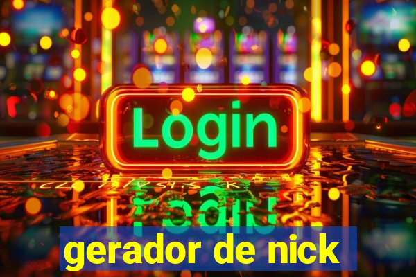 gerador de nick