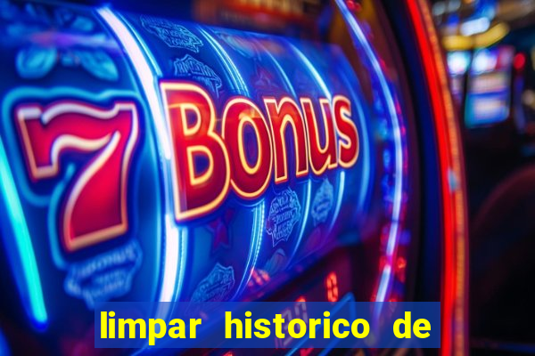 limpar historico de apostas bet365