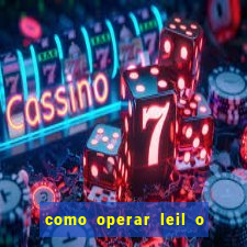 como operar leil o de abertura mini indice