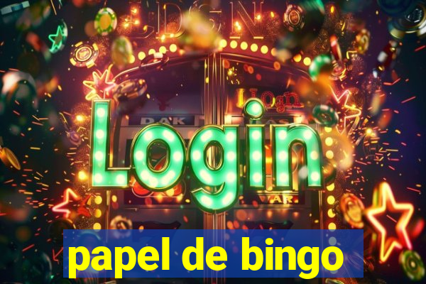 papel de bingo