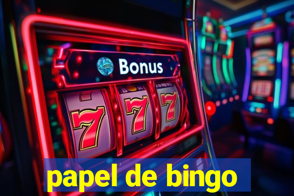 papel de bingo