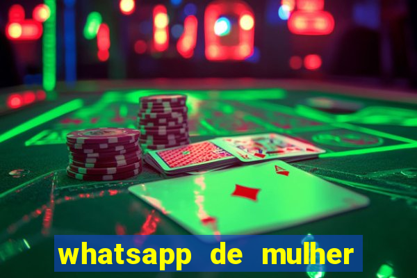 whatsapp de mulher de programa