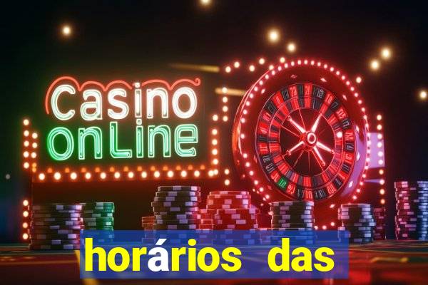horários das plataformas de jogos