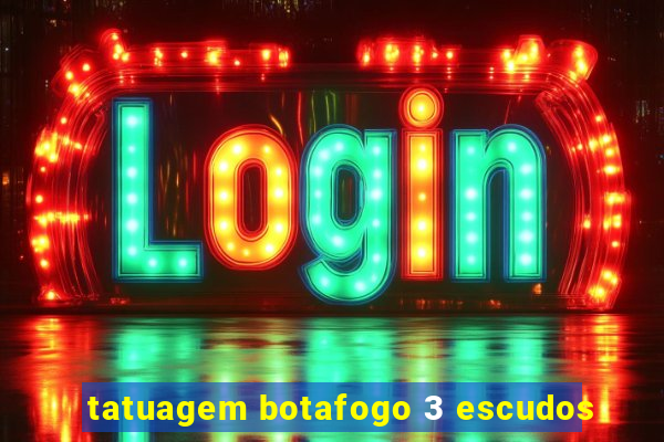 tatuagem botafogo 3 escudos