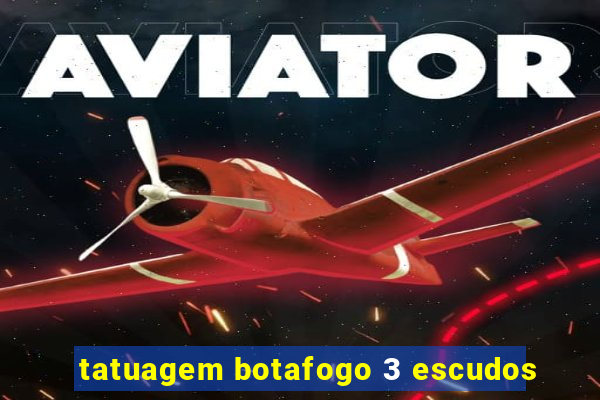 tatuagem botafogo 3 escudos