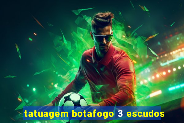 tatuagem botafogo 3 escudos