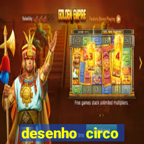 desenho circo digital para colorir