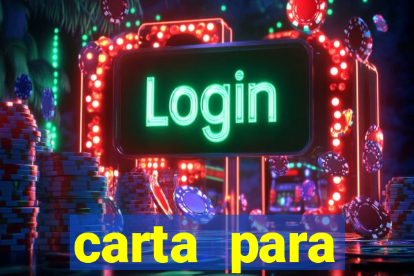 carta para encontrista homem
