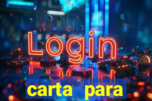 carta para encontrista homem