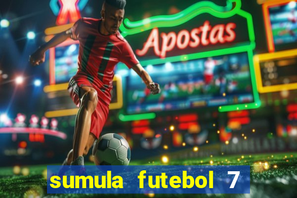 sumula futebol 7 society excel