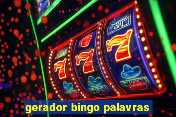gerador bingo palavras