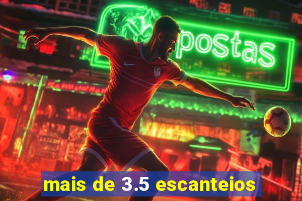 mais de 3.5 escanteios