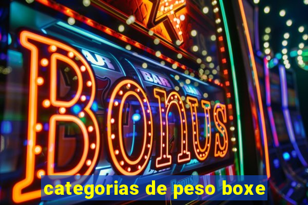 categorias de peso boxe