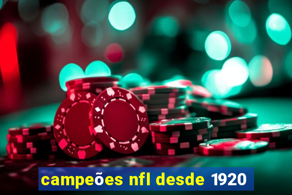 campeões nfl desde 1920