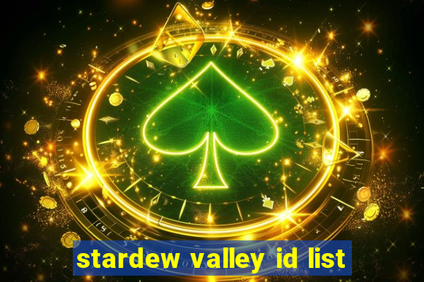stardew valley id list