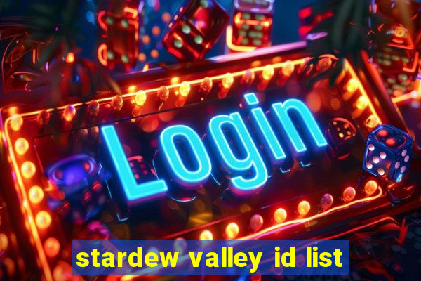 stardew valley id list