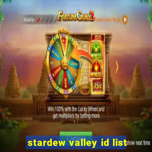 stardew valley id list