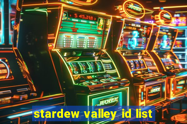 stardew valley id list