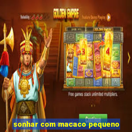 sonhar com macaco pequeno
