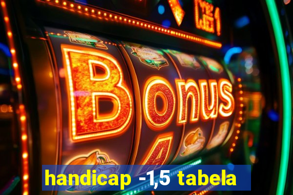 handicap -1,5 tabela