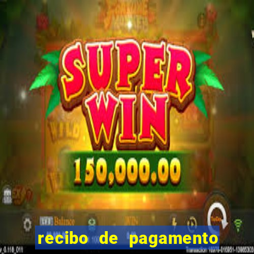 recibo de pagamento em word