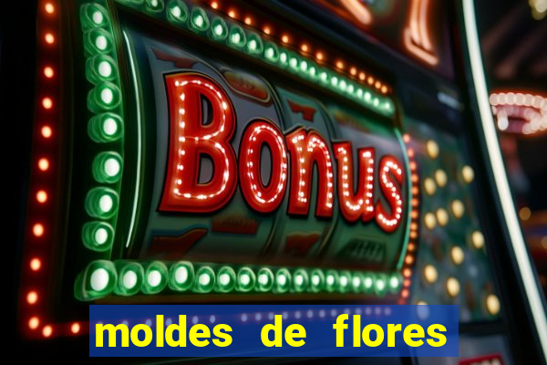 moldes de flores gigantes para imprimir