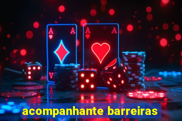acompanhante barreiras