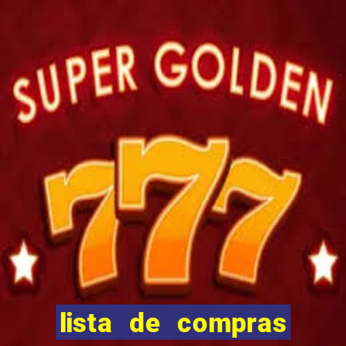 lista de compras para casa nova