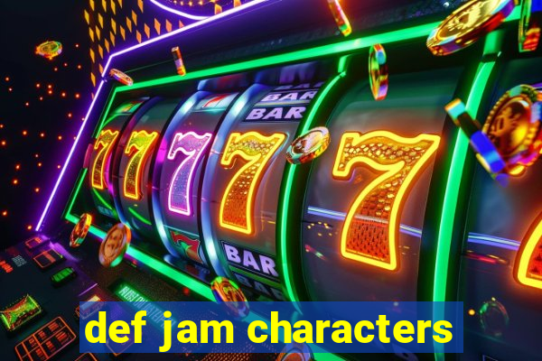 def jam characters