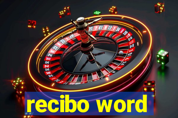 recibo word