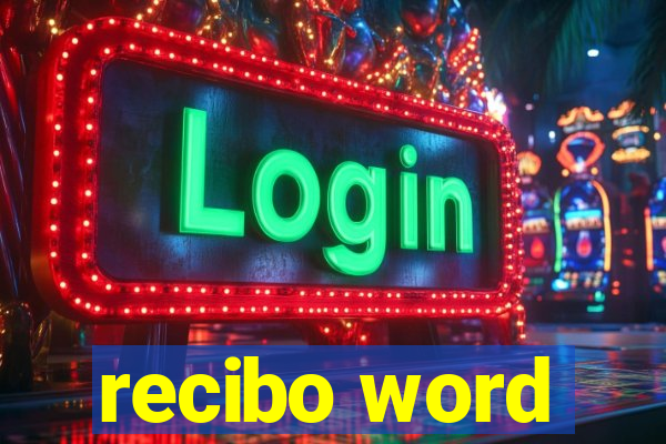recibo word