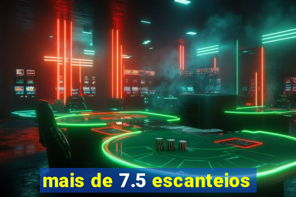 mais de 7.5 escanteios
