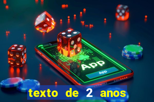 texto de 2 anos de namoro