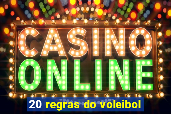 20 regras do voleibol