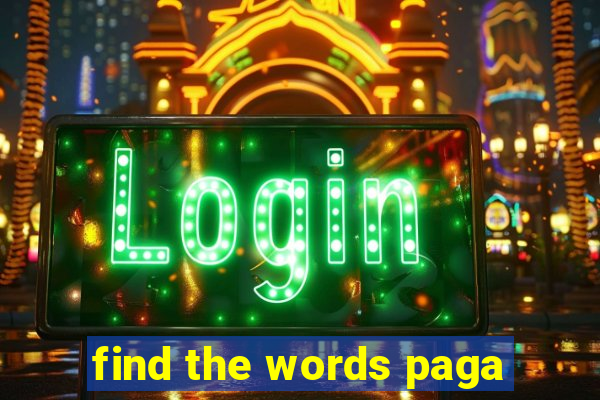 find the words paga