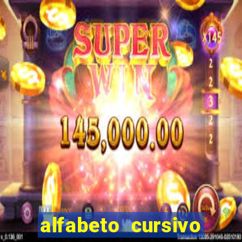 alfabeto cursivo pontilhado para imprimir pdf