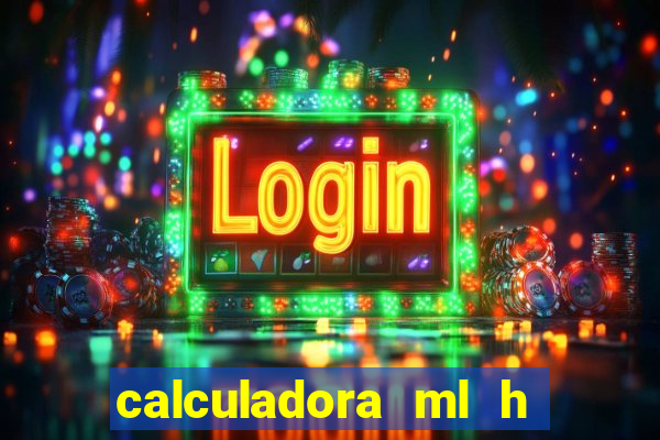calculadora ml h para mcg kg min
