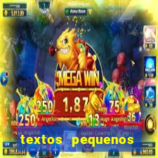 textos pequenos para alfabetizar
