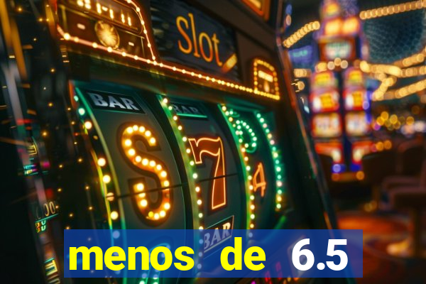 menos de 6.5 escanteios o que significa