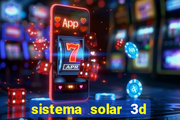 sistema solar 3d em movimento
