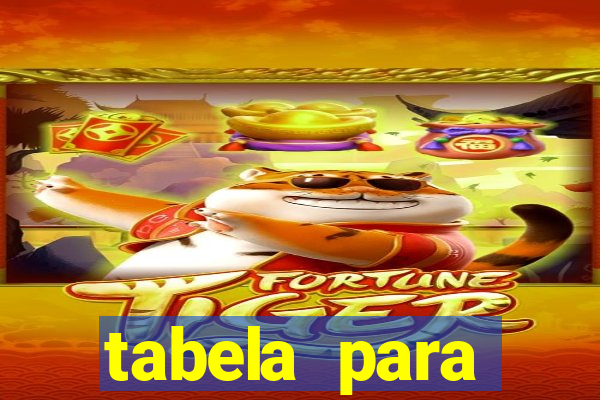tabela para misturar cores